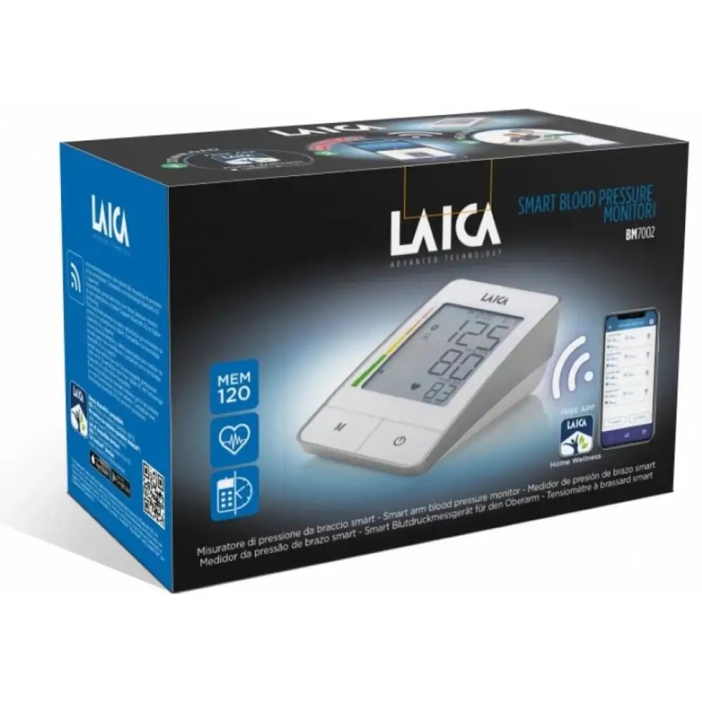 Laica - Laica Upper Arm Smart BP Monitor White - BM7002 - Pharmazone - 