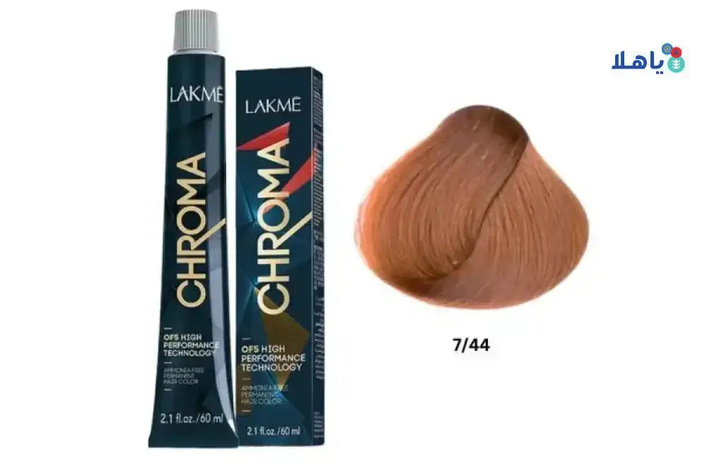 Lakme Dye - Lakme Chroma 7/44 Copper Medium Blonde 60ml - Pharmazone - 