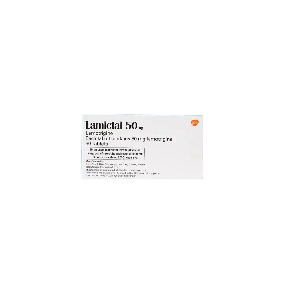 GSK - Lamictal 50mg 30 Tablets - Pharmazone - 