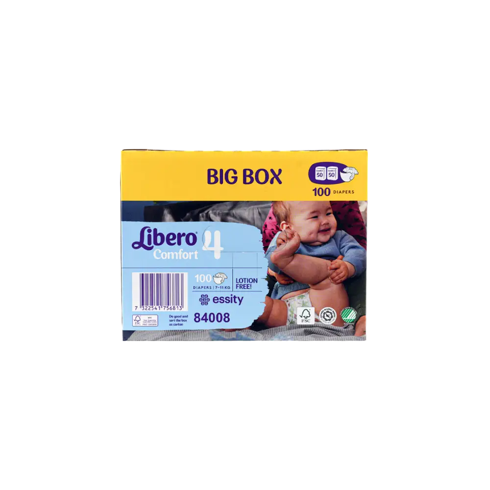 Libero Comfort No.4 (7-11Kg) Box 100Pcs