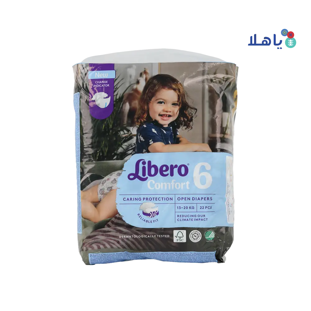 Libero Comfort No.6 (13-20Kg) 22Pcs