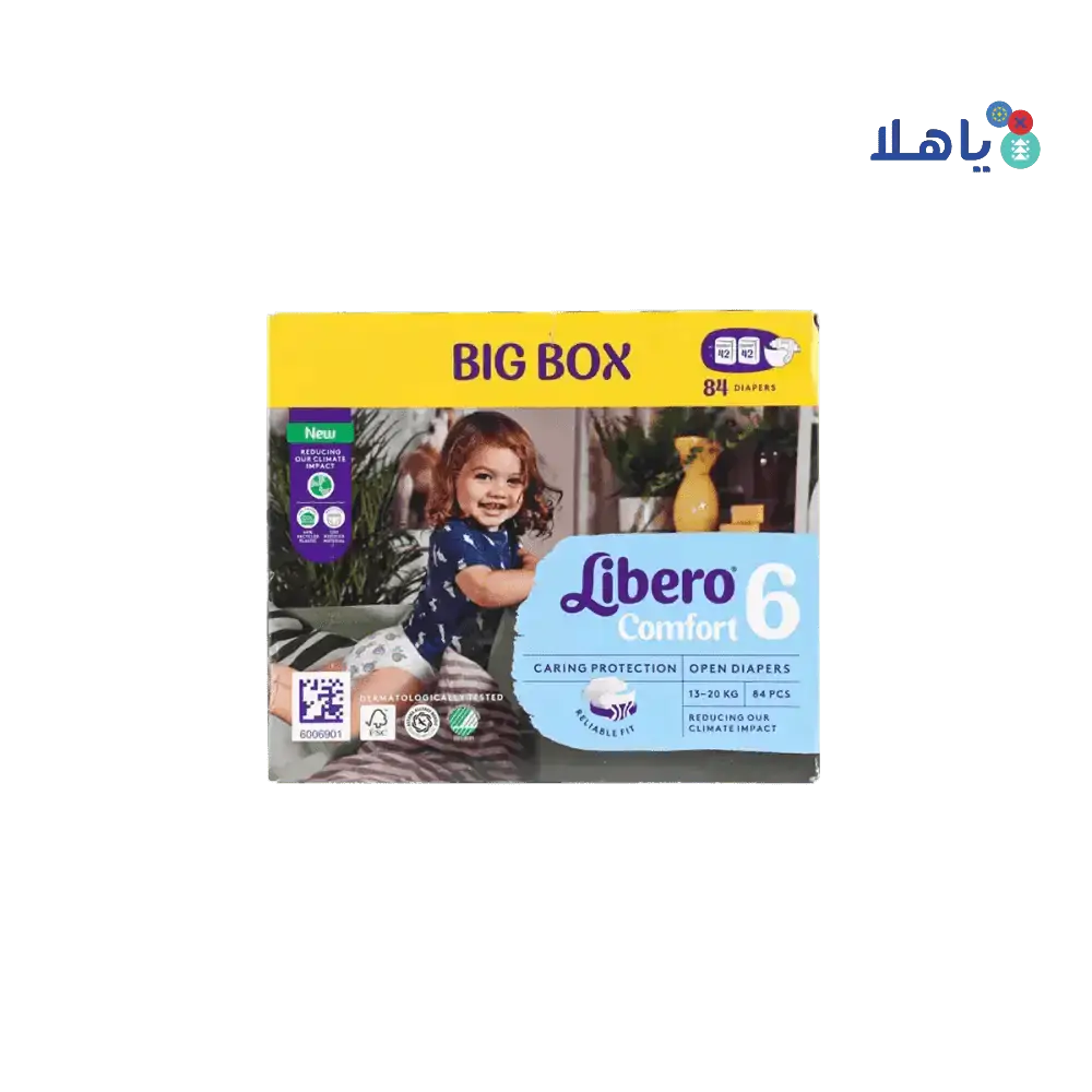 libero - Libero Comfort No.6 (13 - 20Kg) Box 84Pcs - Pharmazone - 