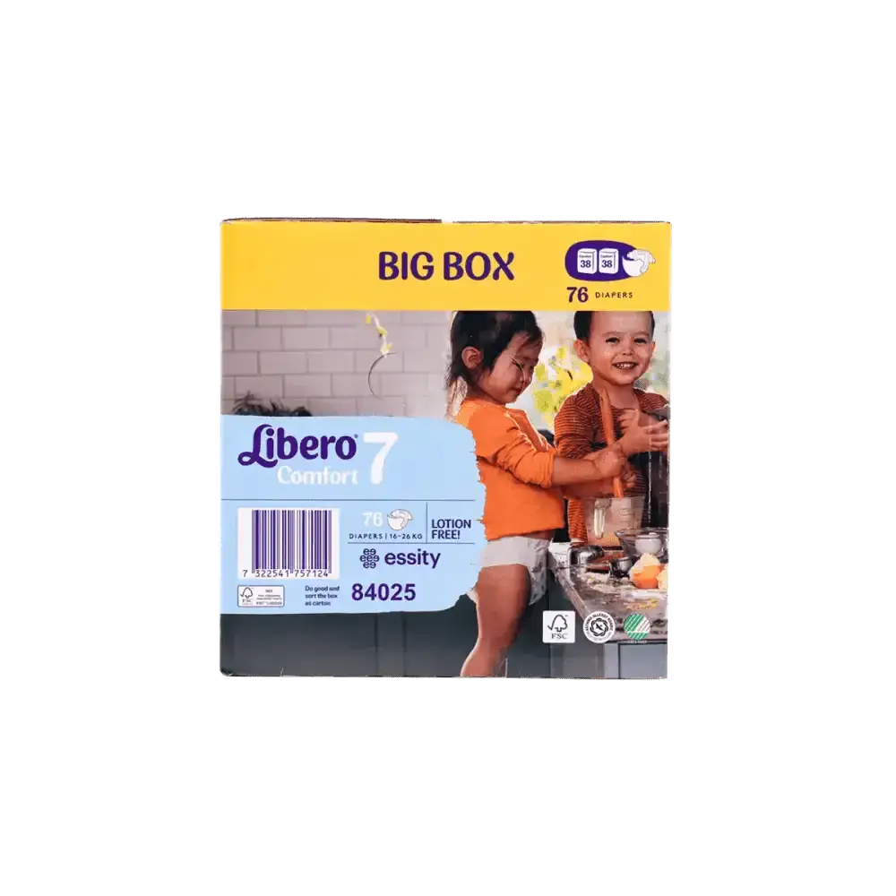 libero - Libero Comfort No.7 (16 - 26Kg) Box 76Pcs - Pharmazone - 