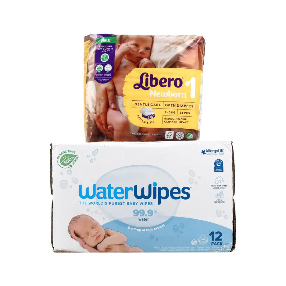 Libero New Born + Water Wipes Box Set