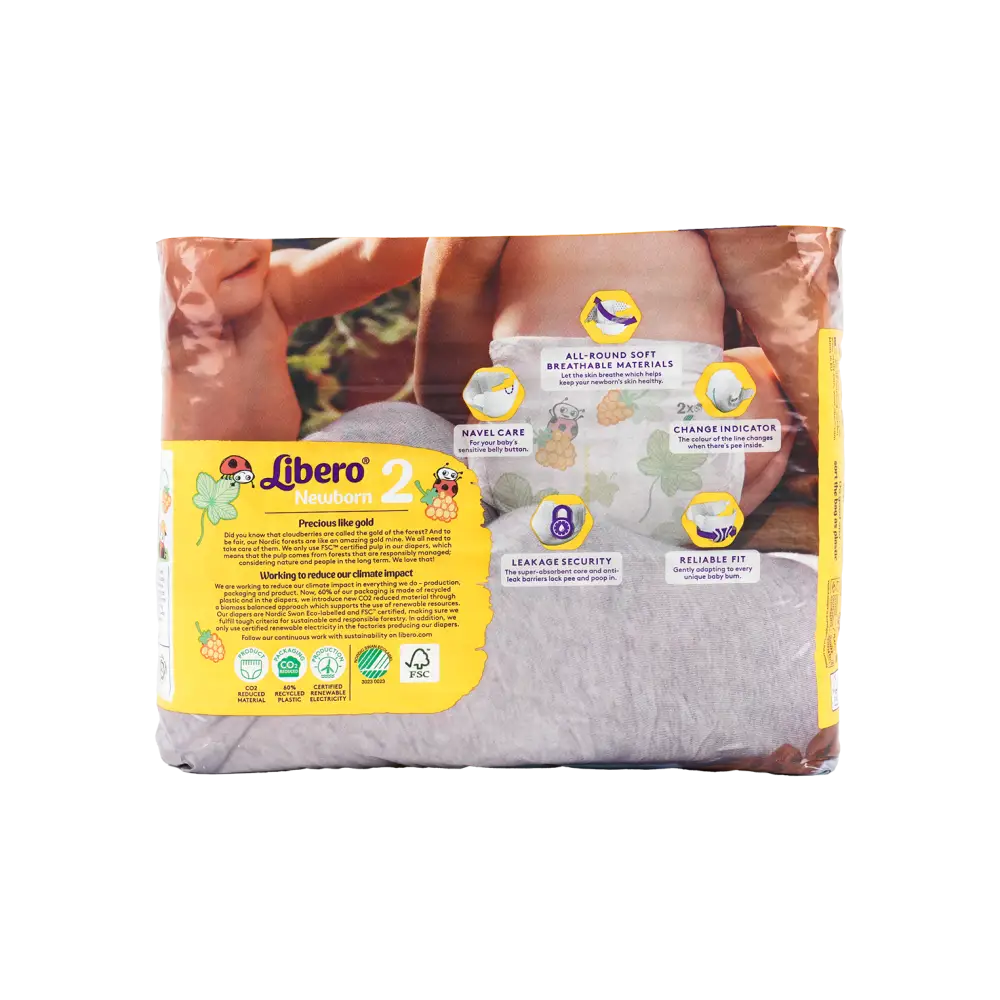 Libero Newborn No.2 (3-6Kg) 34Pcs