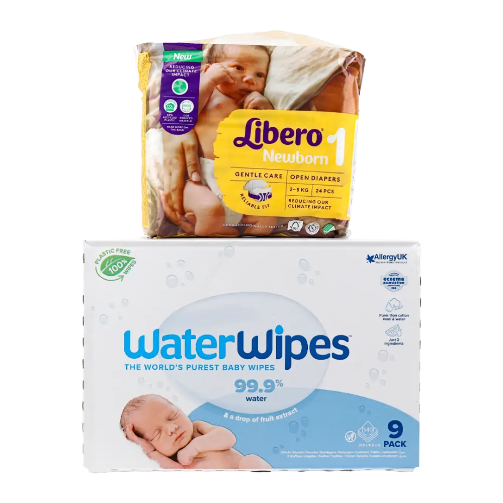 Libero Size 2 + Water Wipes Box Set-1