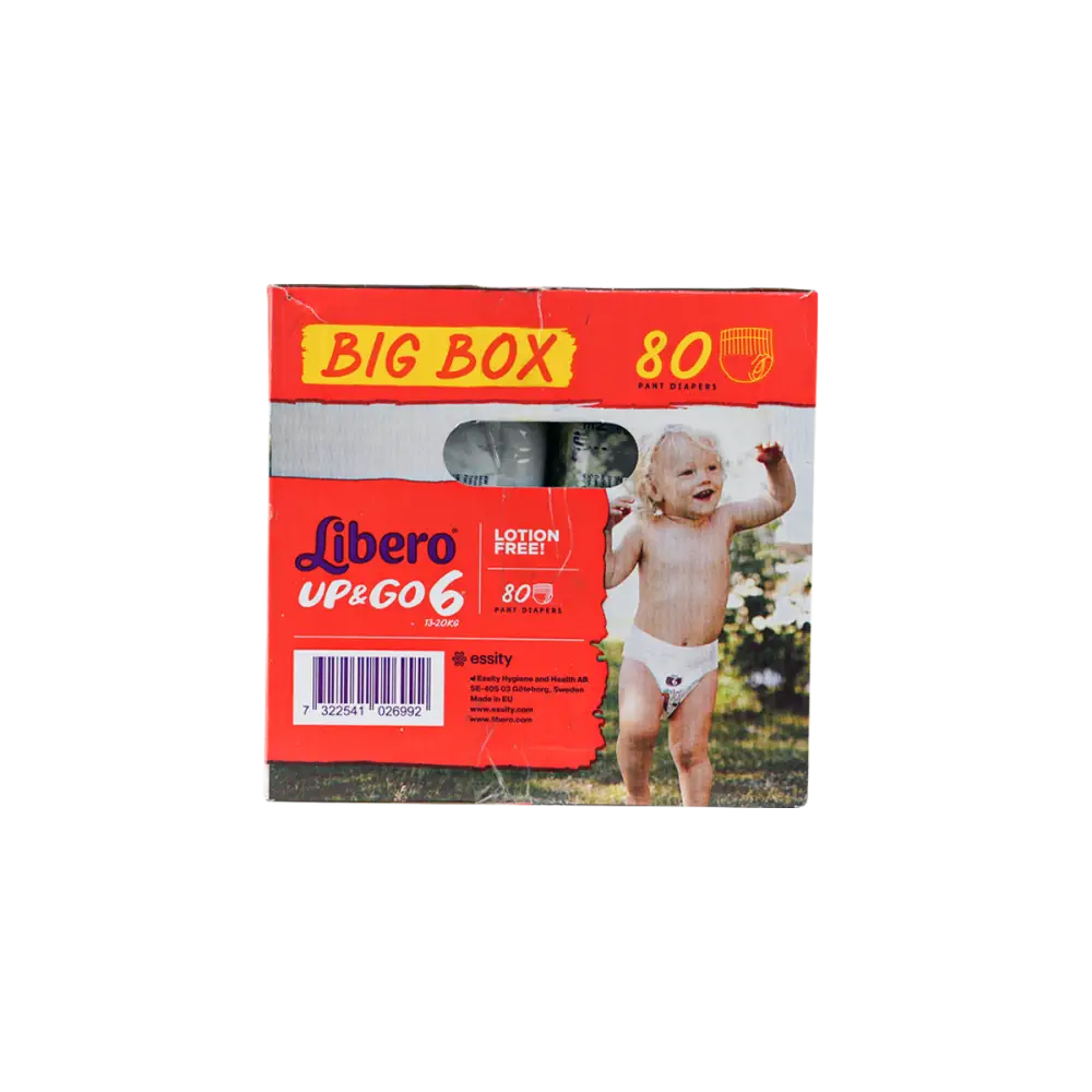 Libero Up&Go Pants No.6 (13-20Kg) Box 80Pcs+ Gift