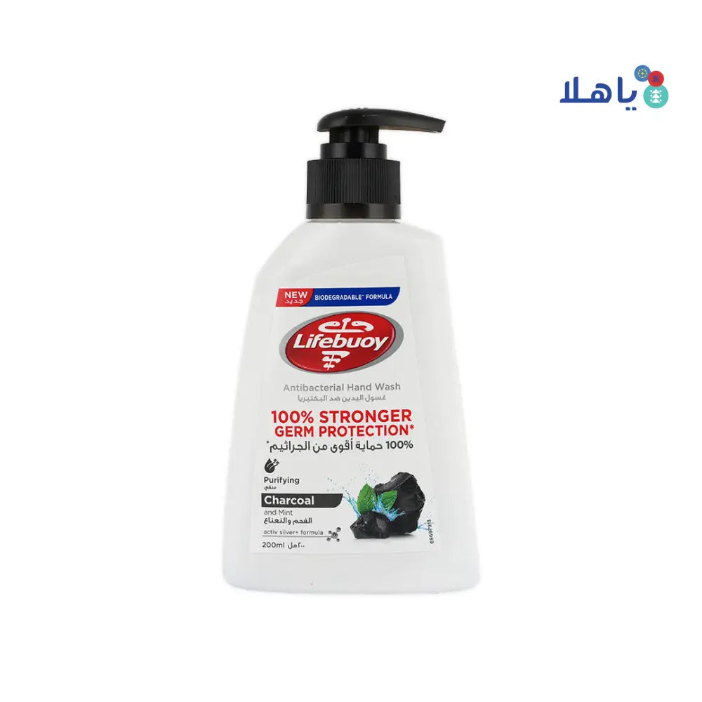 Lifebuoy Hand Wash 200ml-Charcoal & Mint