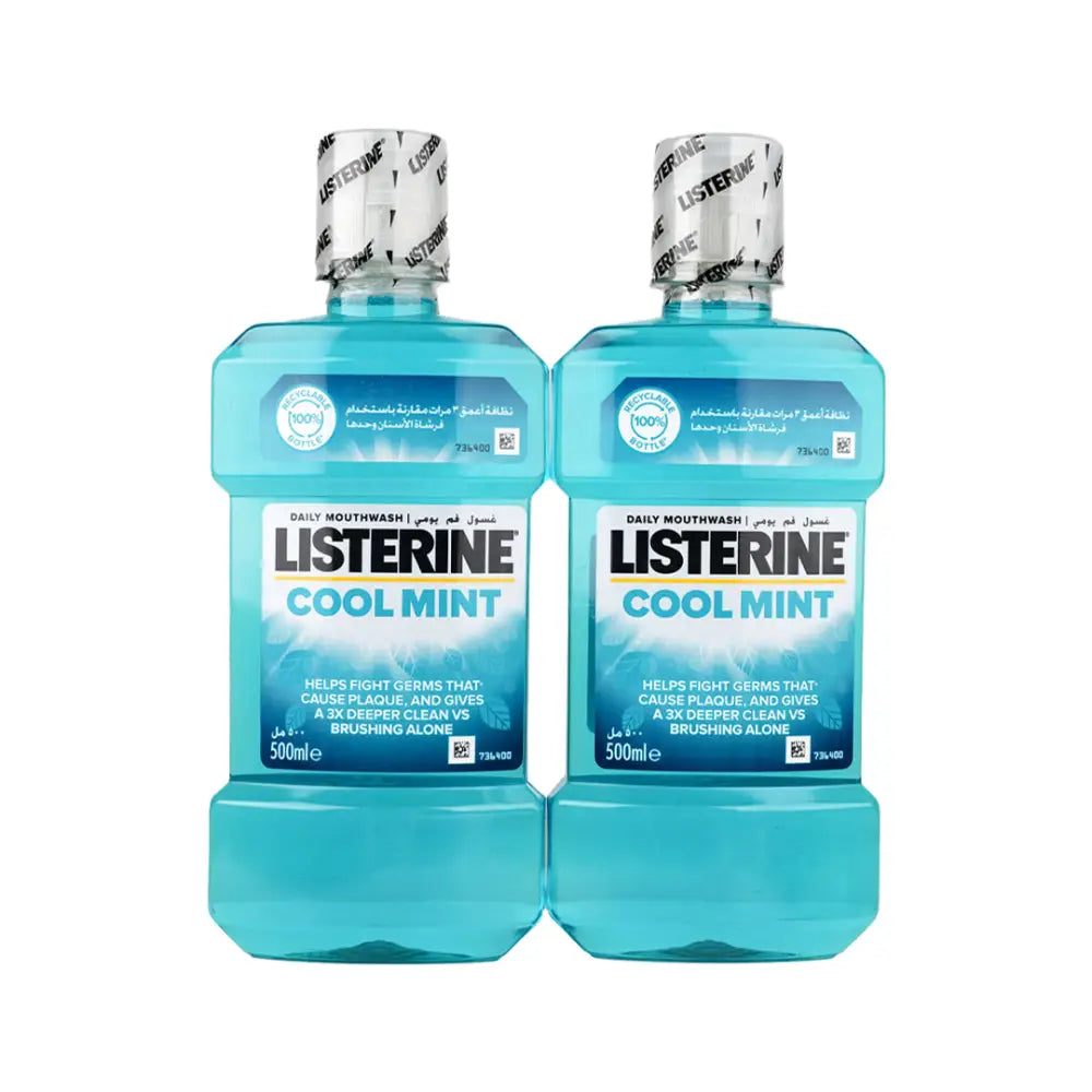 Listerine Cool Mint Mouthwash 500Ml Set