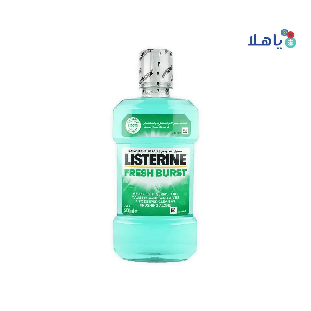 Listerine Fresh Burst Mouthwash 500ml