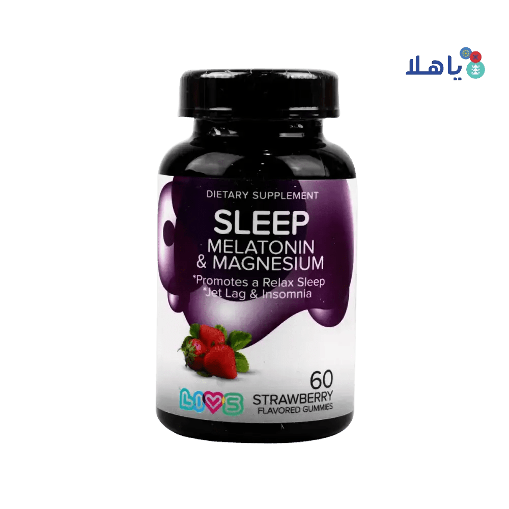 LIVS - Livs Sleep (Melatonin & Magnesium) Strawberry 60 Gummies - Pharmazone - 