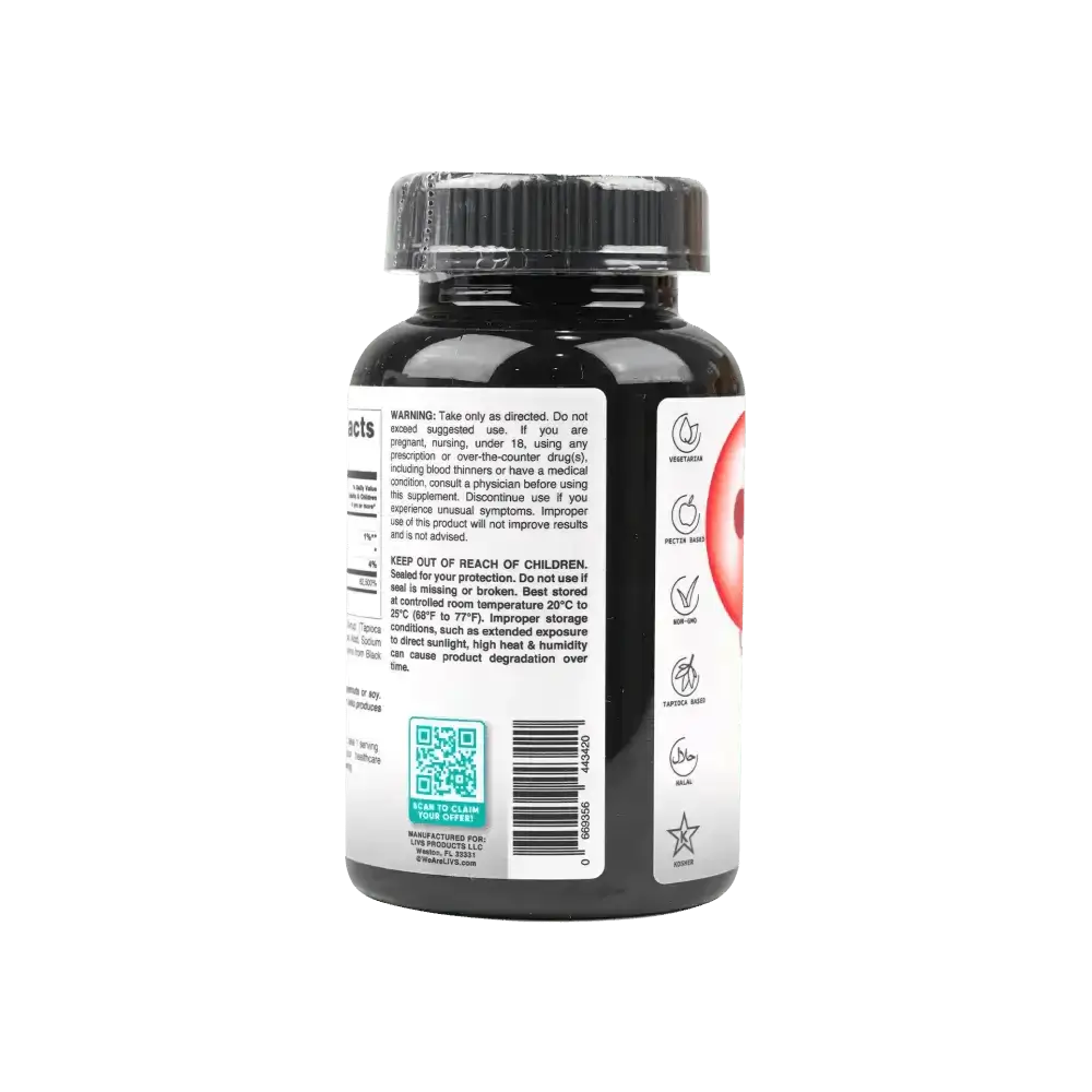 LIVS - Livs Vitamin B - 12 Raspberry Flavored 60 Gummies - Pharmazone - 