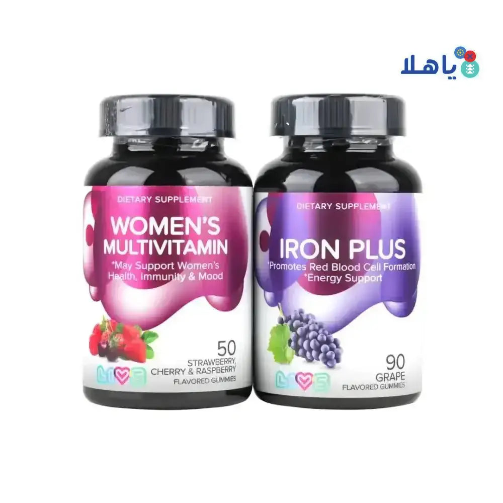 LIVS - Livs Women Multivitamin + Iron Gummies Set. - Pharmazone - 