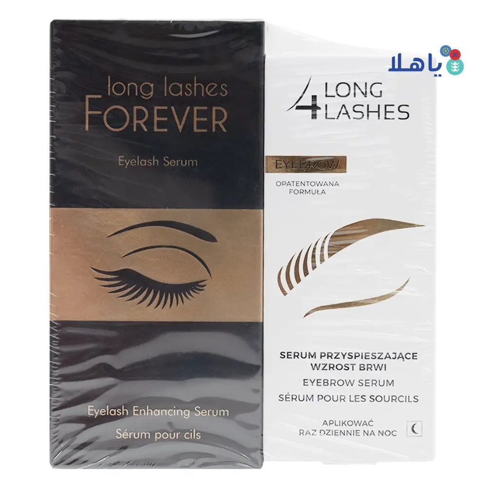 Long 4 Lashes Forever Eyelash 4ml +Eyebrow Serum 3ml - Offer