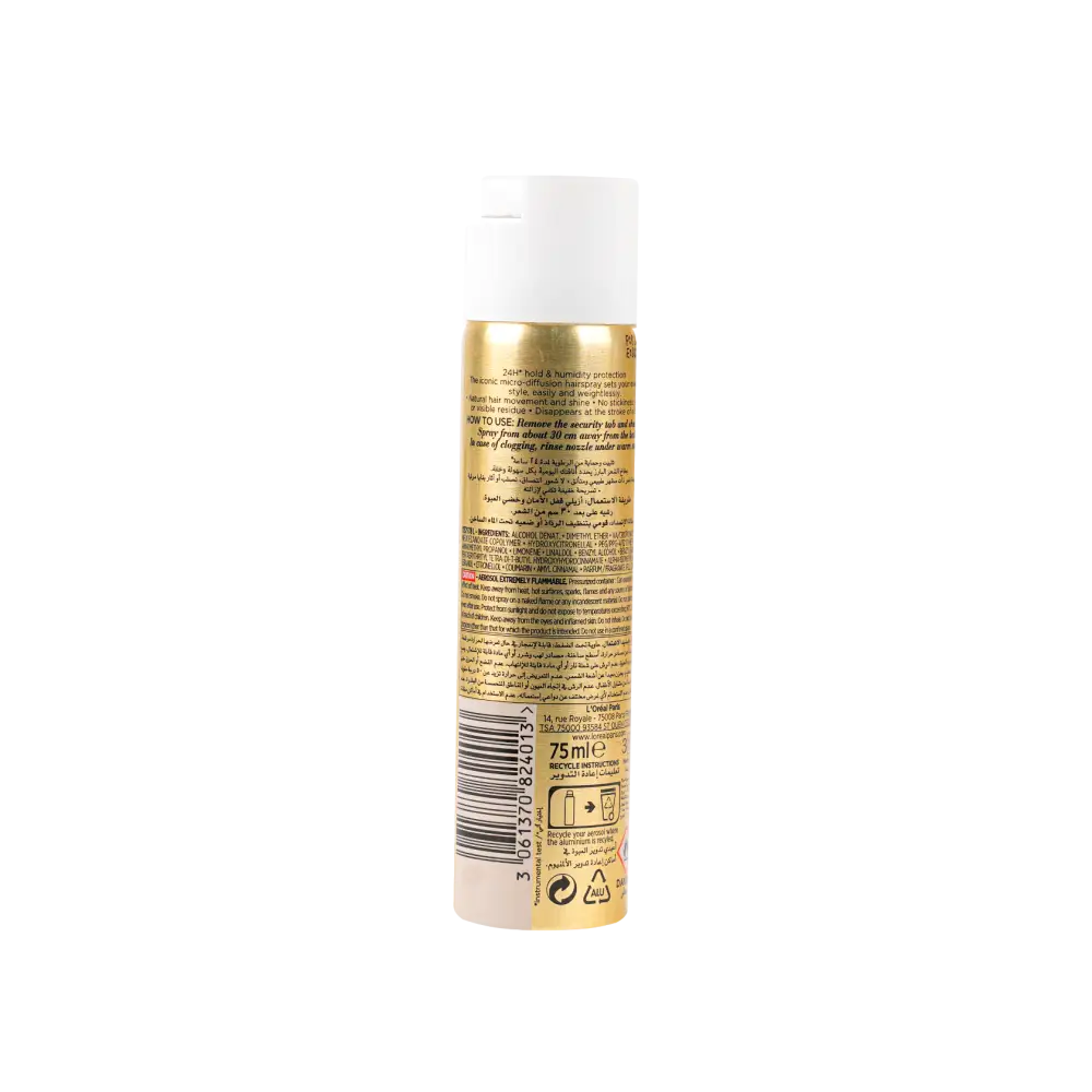 L’oreal Elnett Micro-Diffusion Hairspray 75ml-Normal Hold