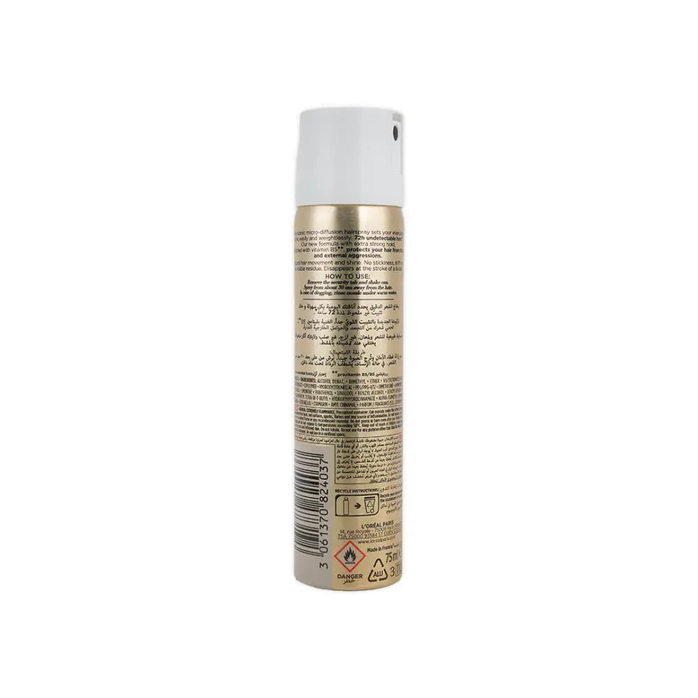 -L’oreal Elnett Micro-Diffusion Hairspray 75ml-Supreme Hold