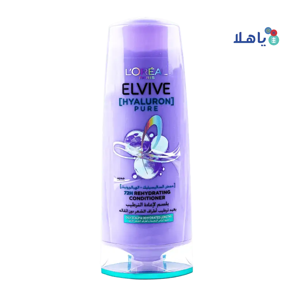 L'OREAL - L'oreal Elvive Hyaluron Pure 72H Conditioner 360ml - Pharmazone - 