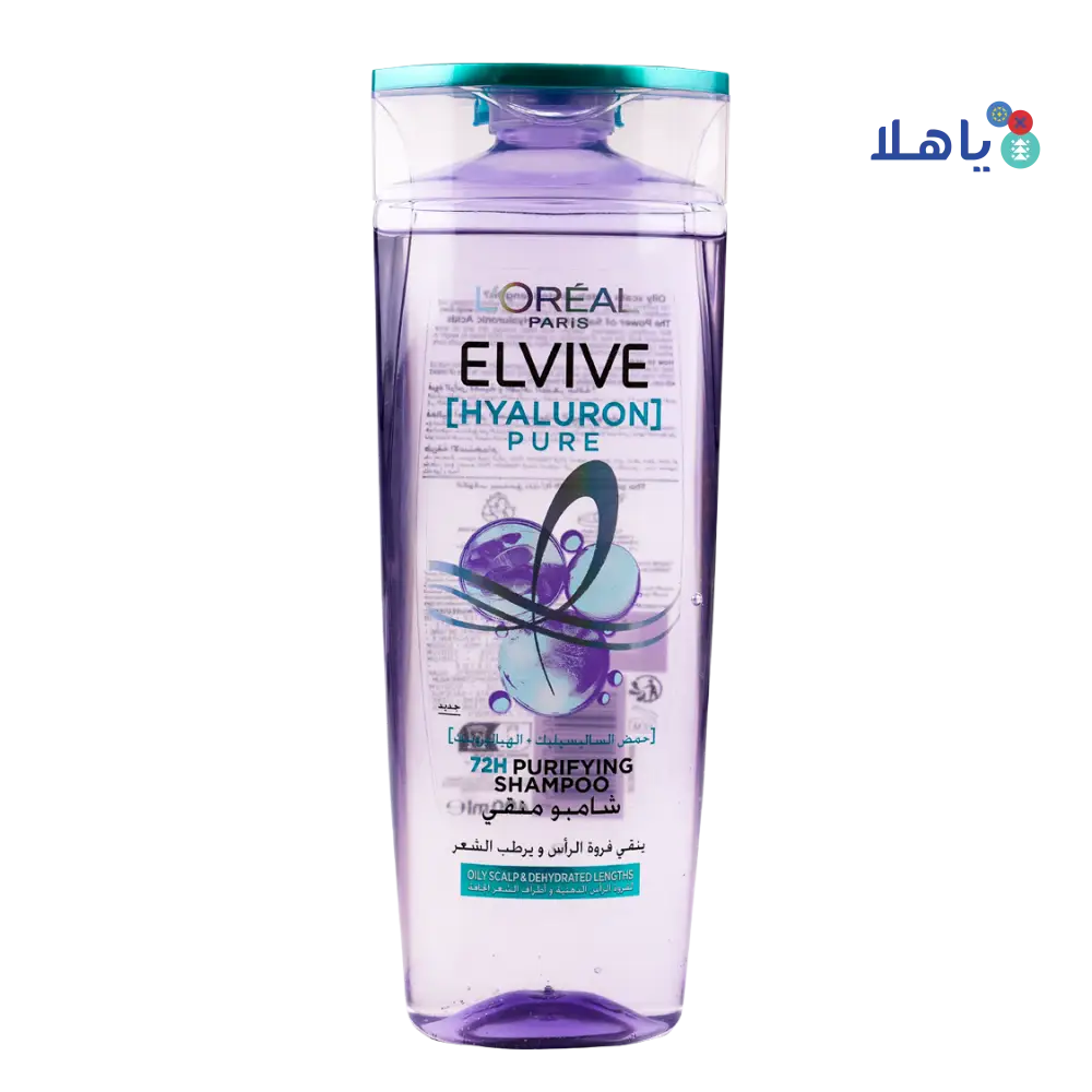 L'oreal Elvive Hyaluron Pure 72H Shampoo 400ml