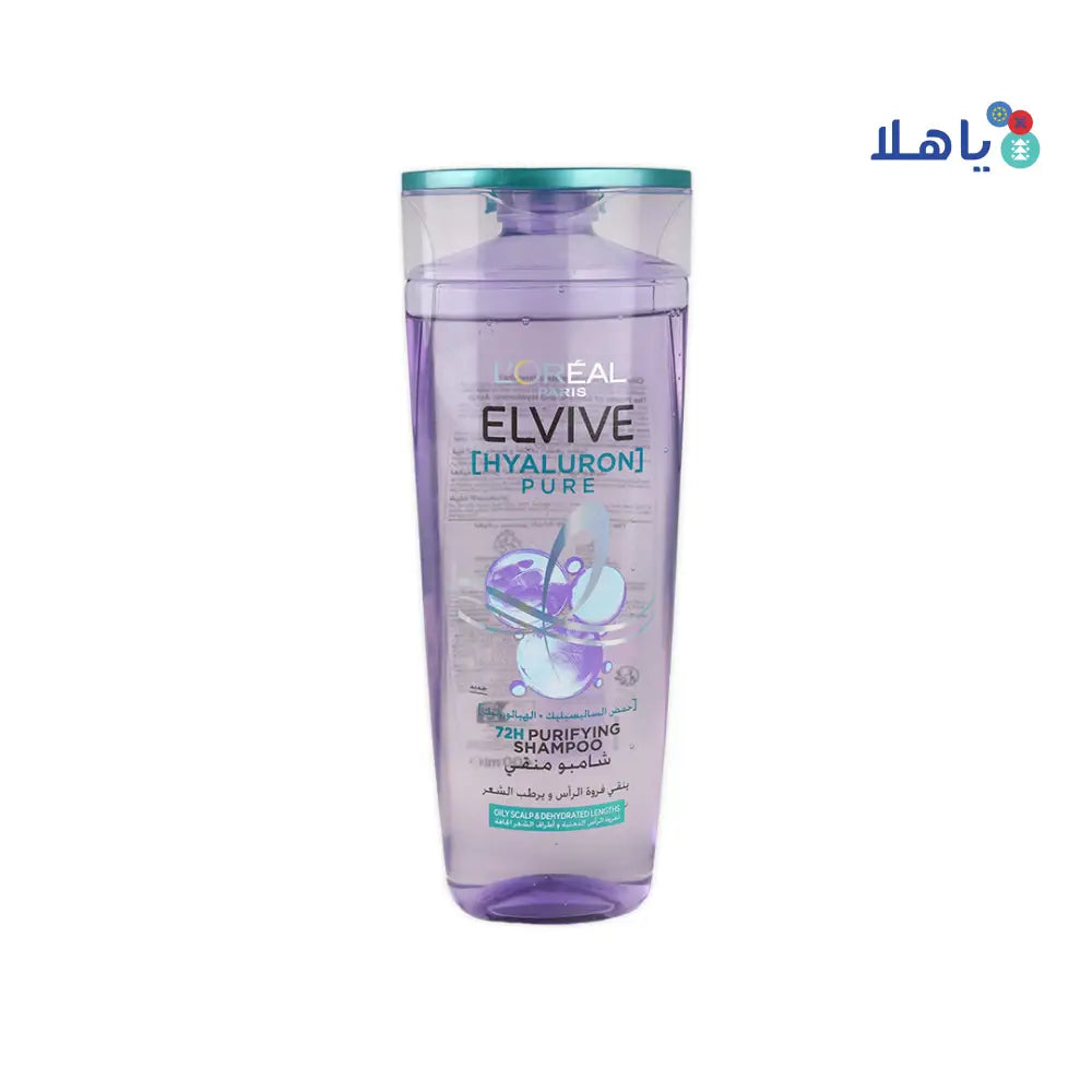 L'oreal Elvive Hyaluron Pure 72H Shampoo 400ml