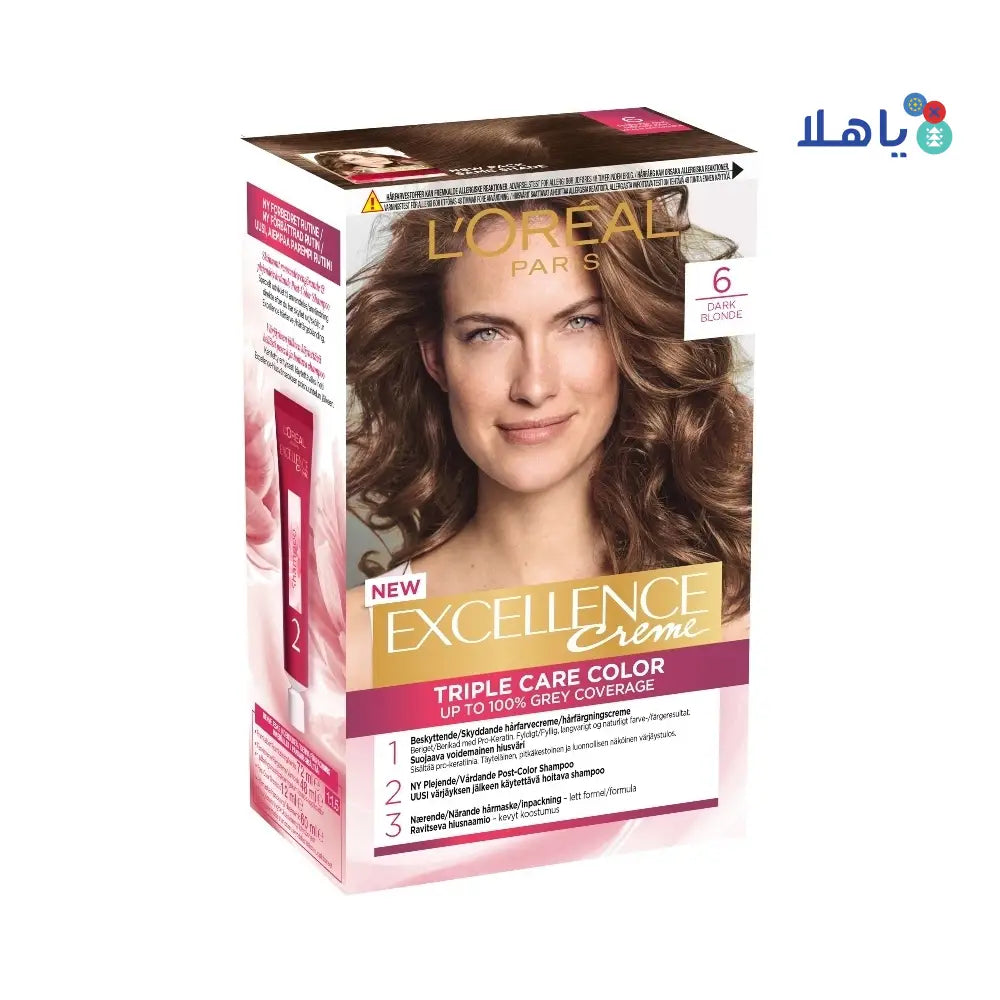 L'oreal Excellence Creme Triple Care Color- 6 Dark Blonde