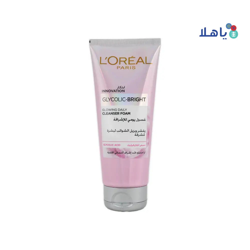 L'oreal Glycolic-Bright Glowing Daily Cleanser Foam 100ml