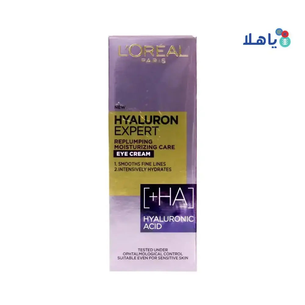 L'OREAL - L'oreal Hyaluron Expert Replumping Eye Cream 15ml - Pharmazone - 