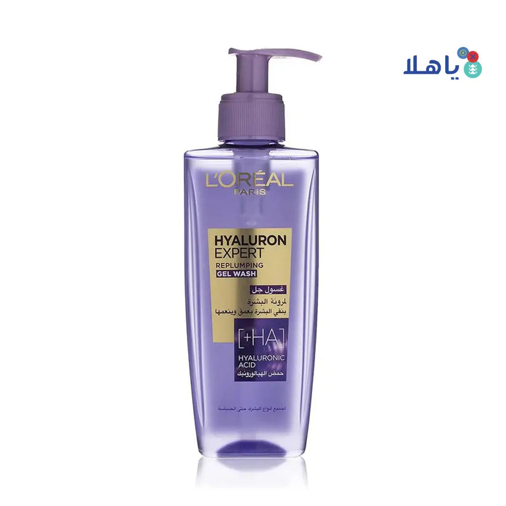 L'OREAL HYALURON EXPERT REPLUMPING GEL WASH 200ML