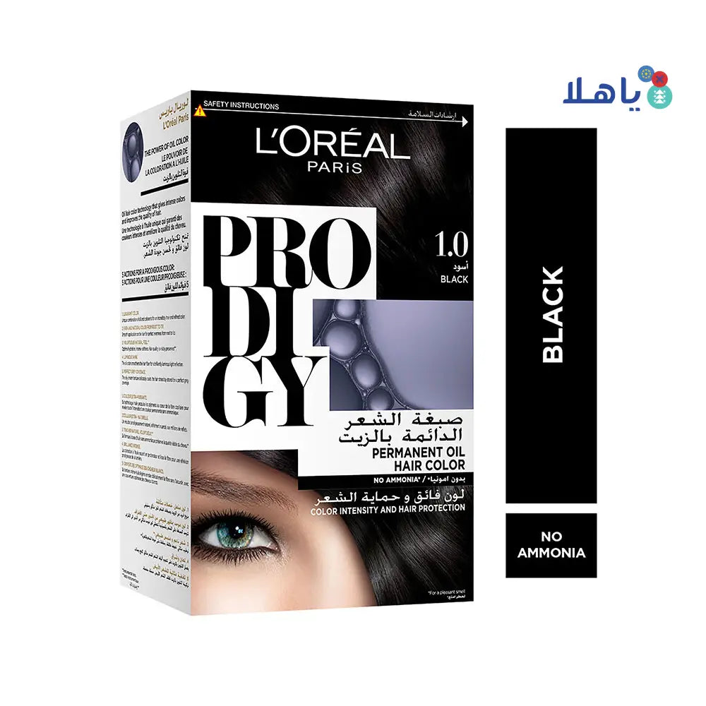 L'oreal Prodigy Permanent Oil Hair Color-1.0 Black