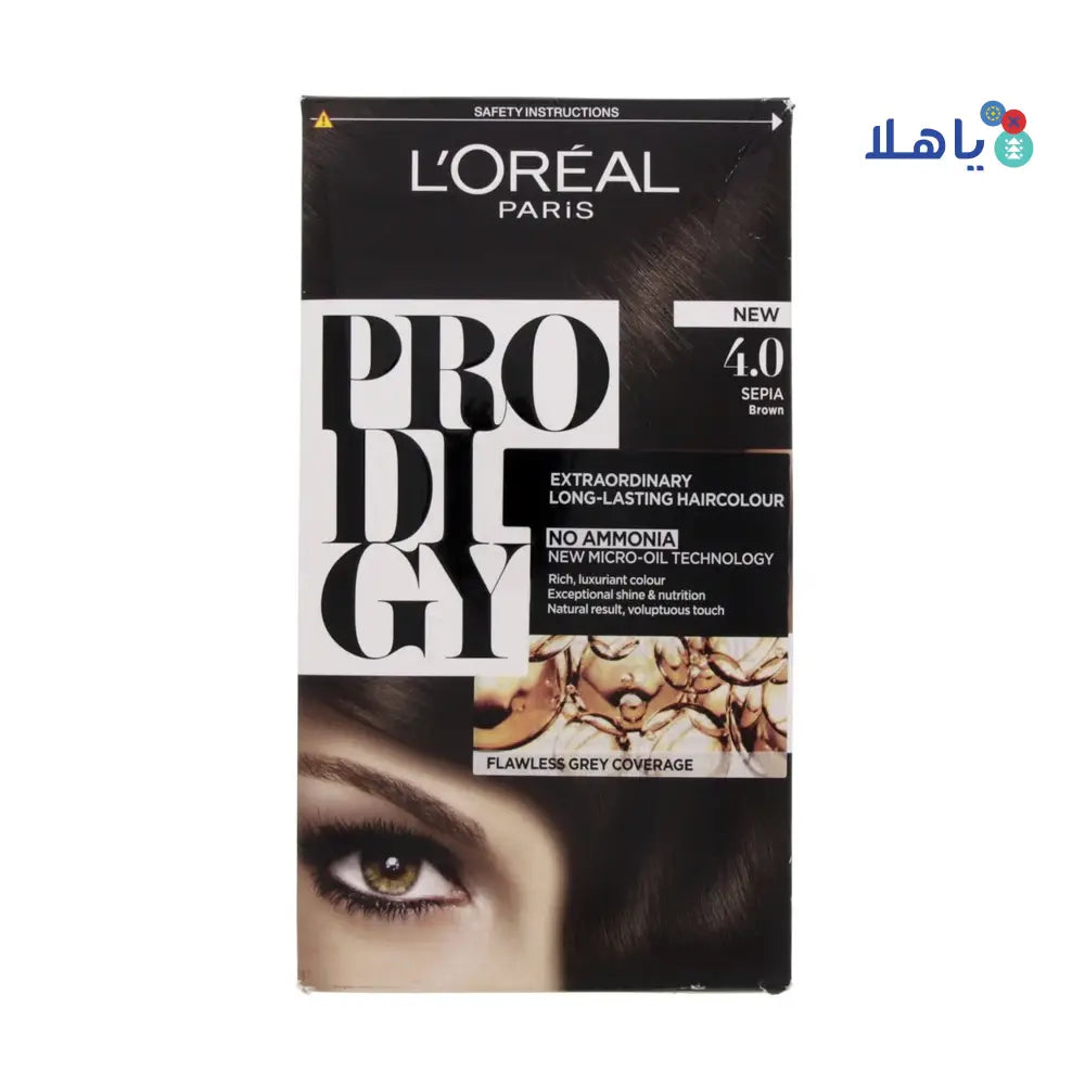 L'oreal Prodigy Permanent Oil Hair Color-4.0 Brown