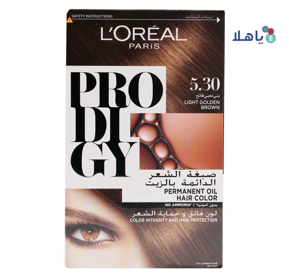 L'oreal Prodigy Permanent Oil Hair Color-5.30 Chatain Clair