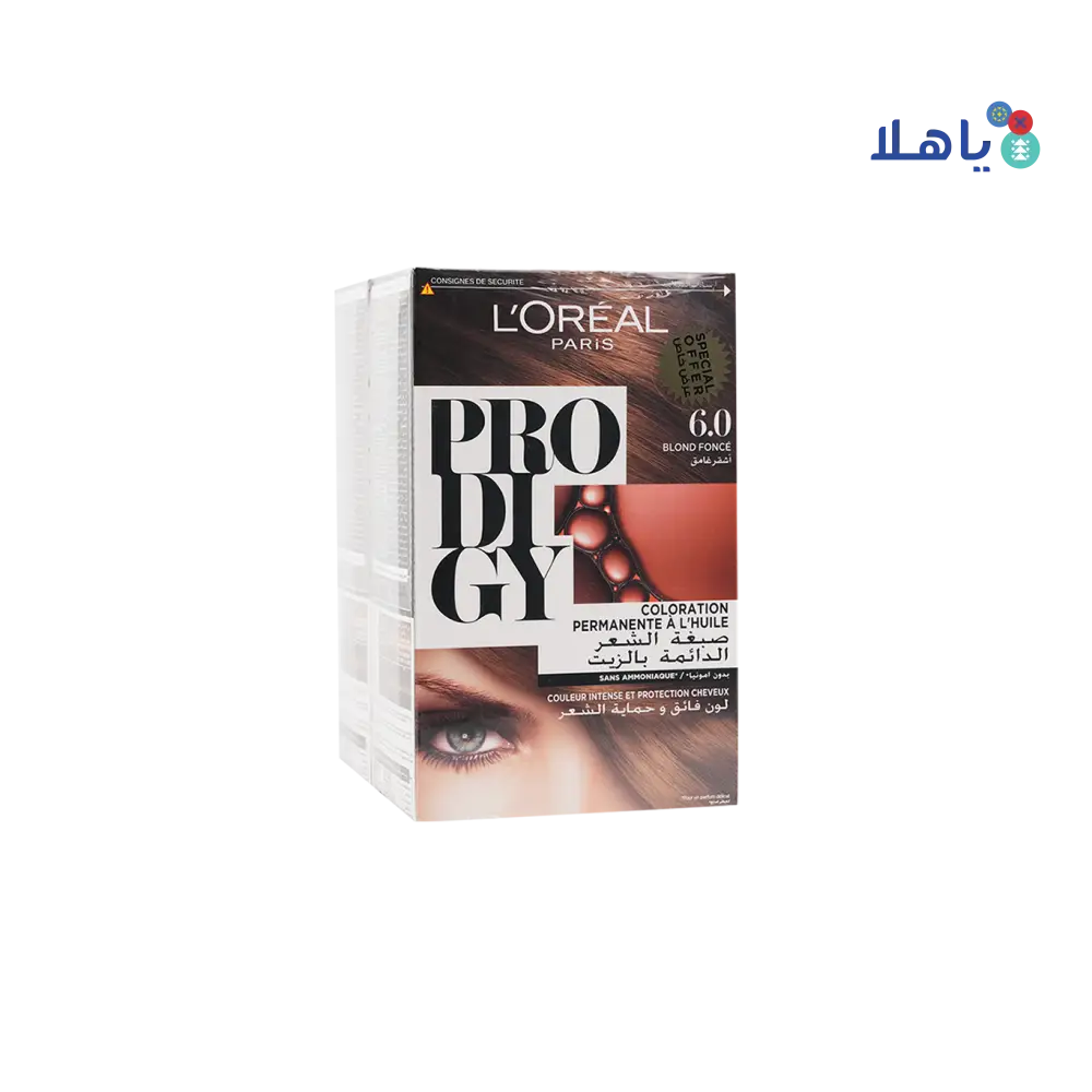 L'oreal Prodigy Permanent Oil Hair Color-6.0 Dark Brown 25%Off