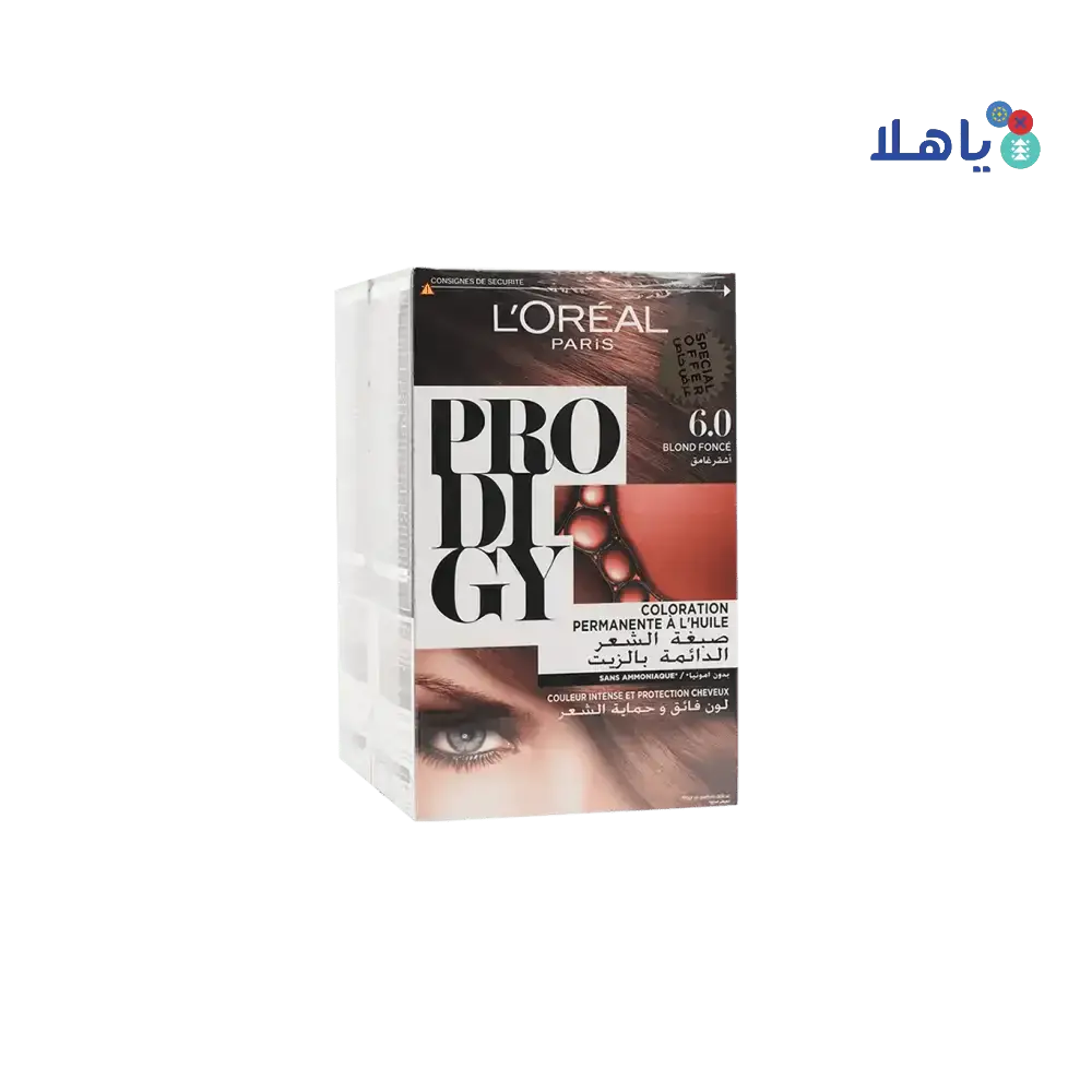 L'oreal - L'oreal Prodigy Permanent Oil Hair Color - 6.0 Dark Blo 25%Off - Pharmazone - 