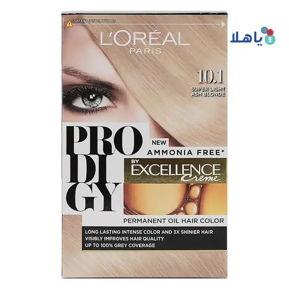 L'OREAL - L'oreal Prodigy Permanent Oil Hair Color10.1Light Ash Blonde - Pharmazone - 