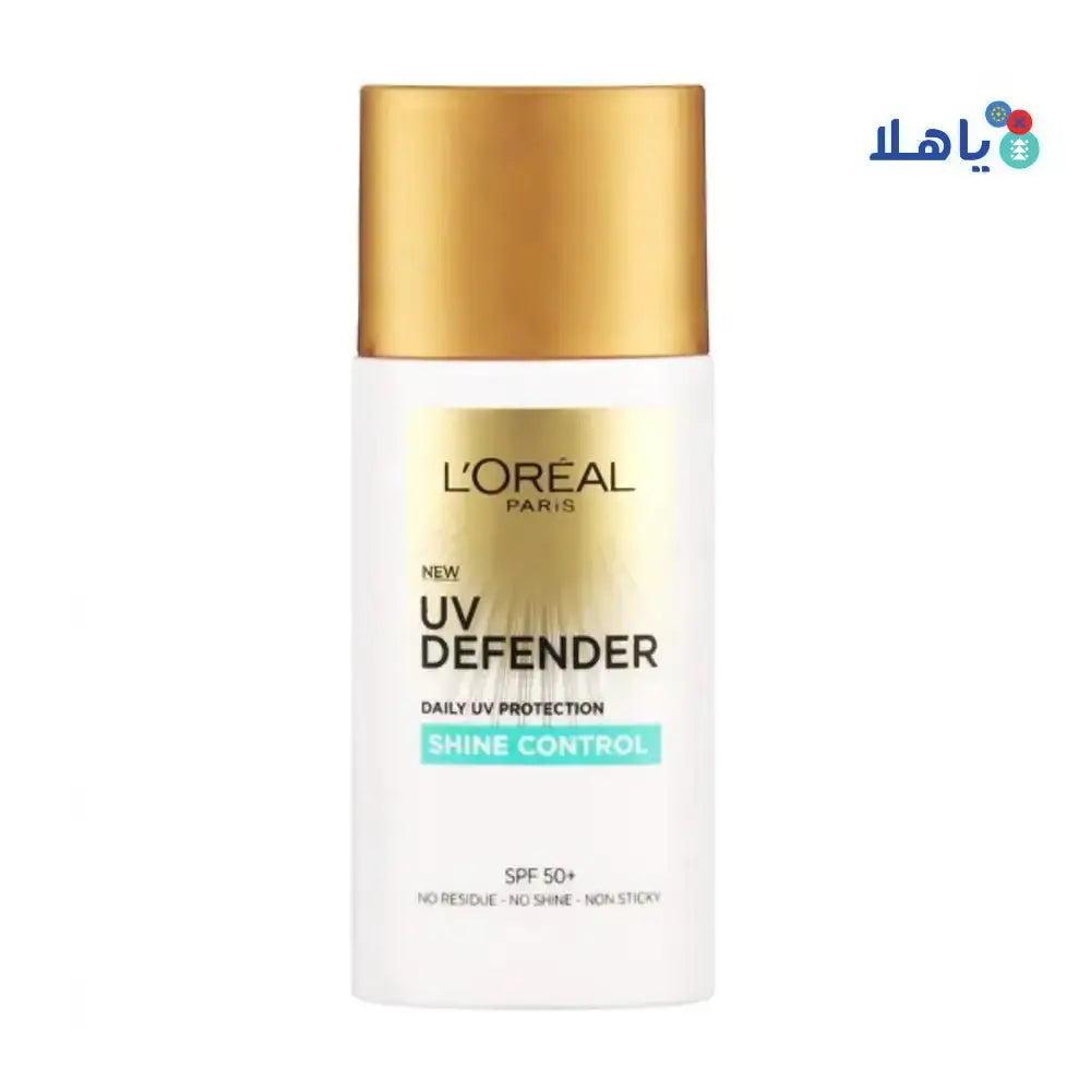 L'OREAL - L'oreal UV Defender Spf50+ Shine Control Sunscreen 50ml - Pharmazone - 