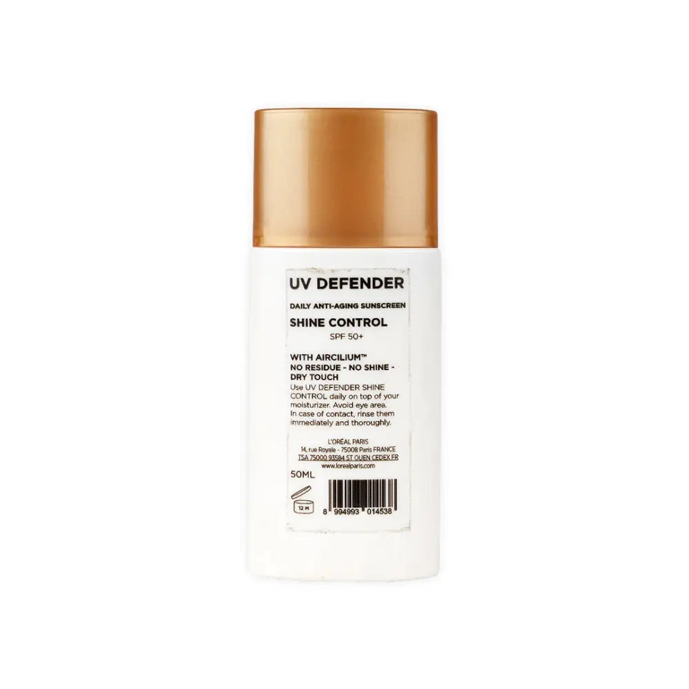 L'oreal UV Defender Spf50+ Shine Control Sunscreen 50ml