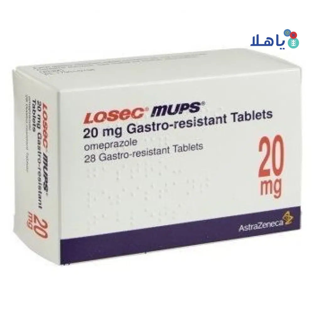 LOSEC MUPS 20MG 28 TAB