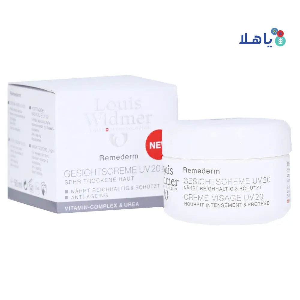 LOUIS WIDMER REMEDERM FACE UV20 CREAM 50ML