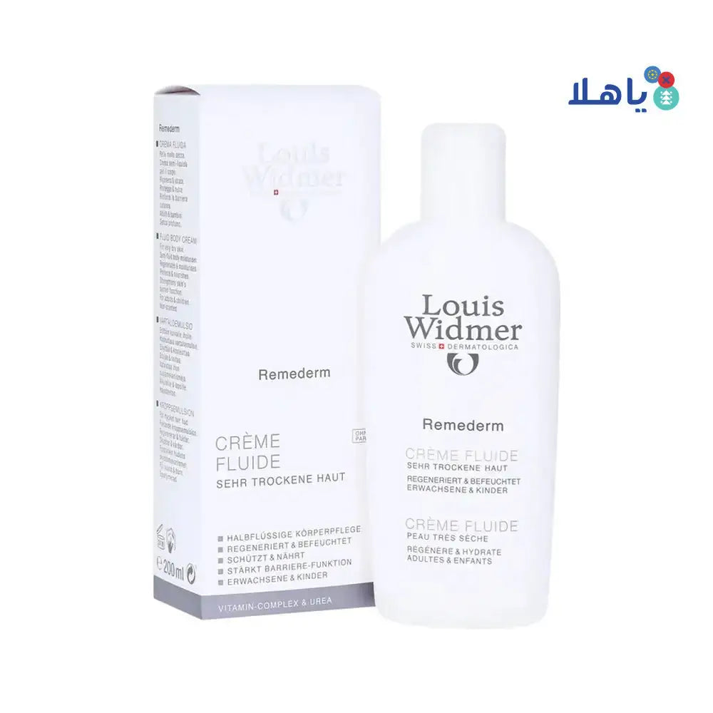 LOUIS WIDMER - Louis Widmer Remederm Fluid Body Cream 200Ml. - Pharmazone - 