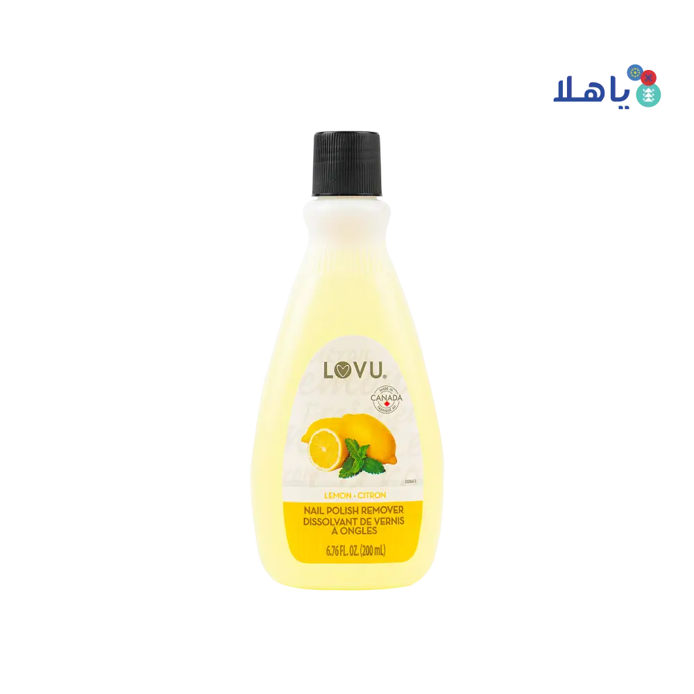 lovu Nail Polish Remover Lemon 200ml