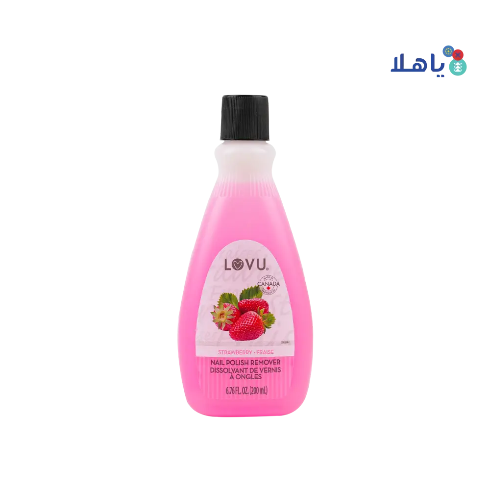 lovu Nail Polish Remover Strawberry 200ml