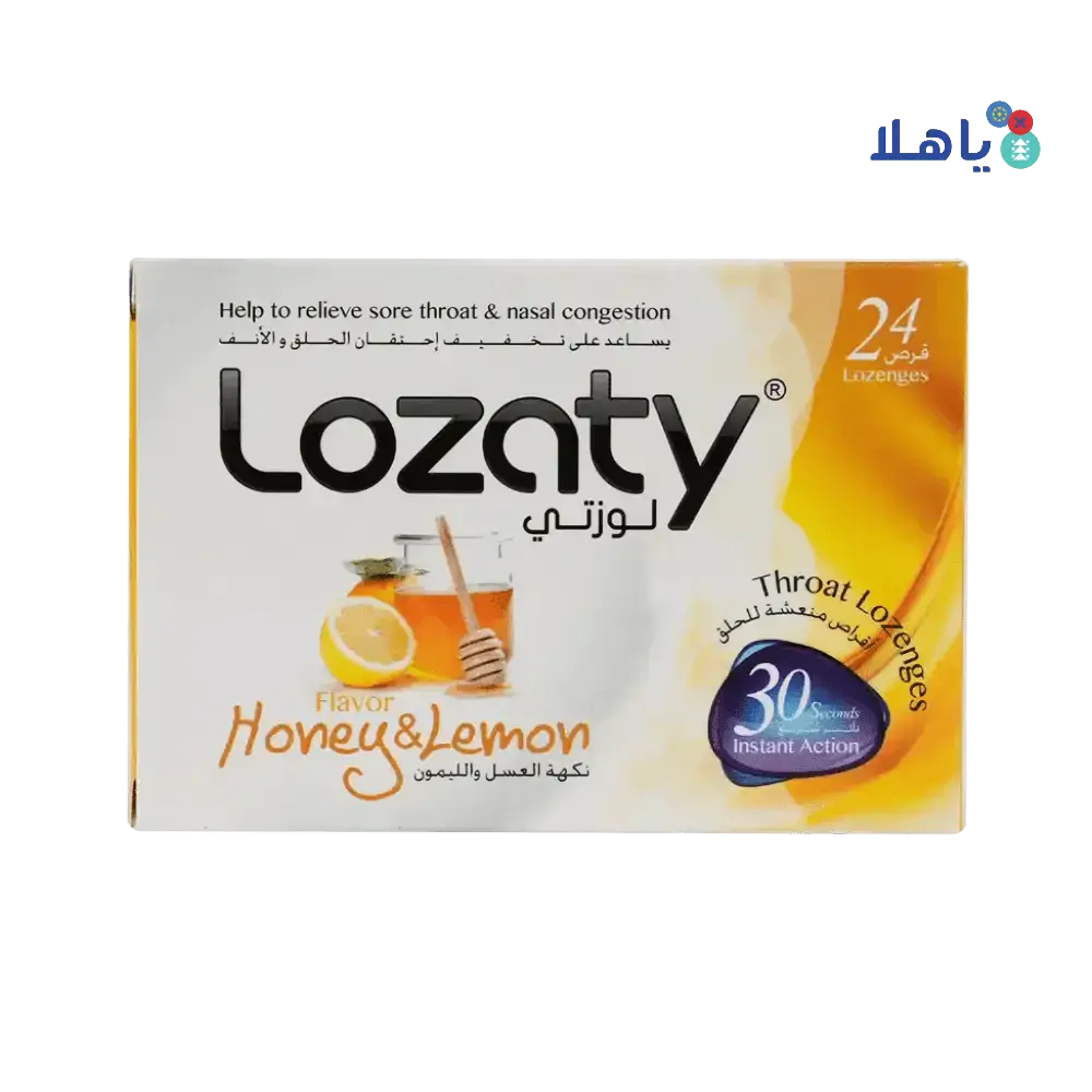 LOZATY - LOZATY HONEY & LEMON 24LOZ - Pharmazone - 