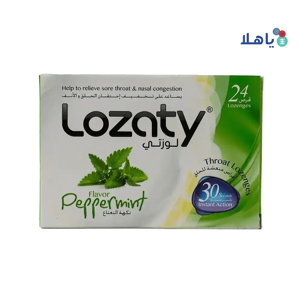 LOZATY - LOZATY PEPPERMINT 24LOZ - Pharmazone - 