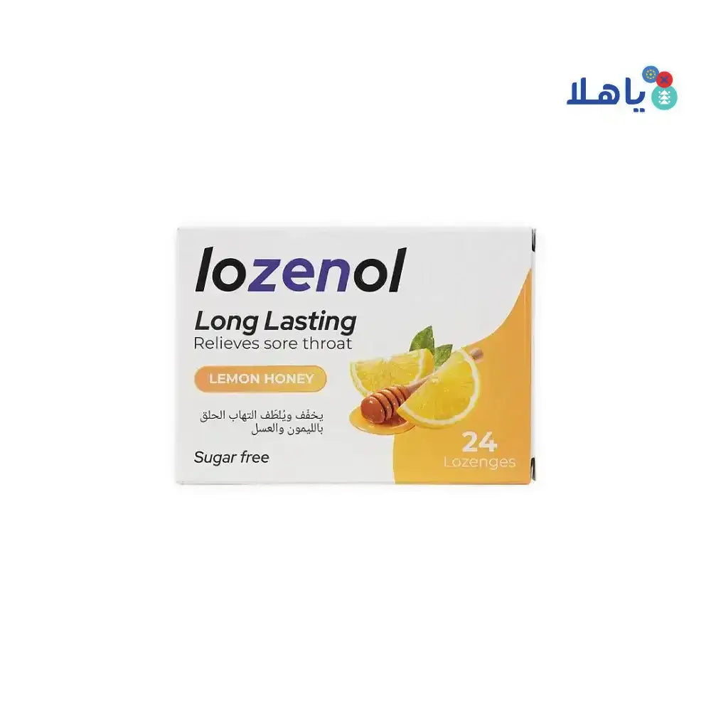 Lozenol - Lozenol Long Lasting Sugar Free 24 Lozenges - Lemon Honey - Pharmazone - 