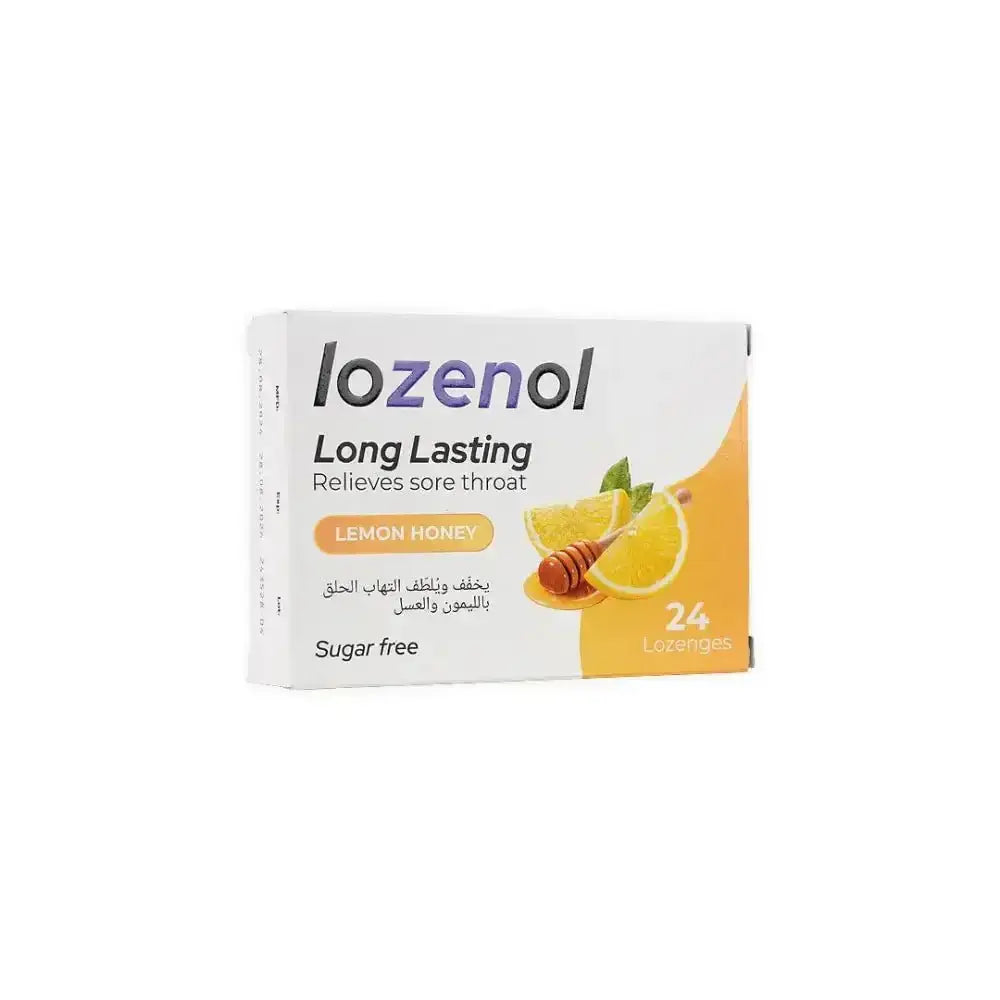 Lozenol - Lozenol Long Lasting Sugar Free 24 Lozenges - Lemon Honey - Pharmazone - 