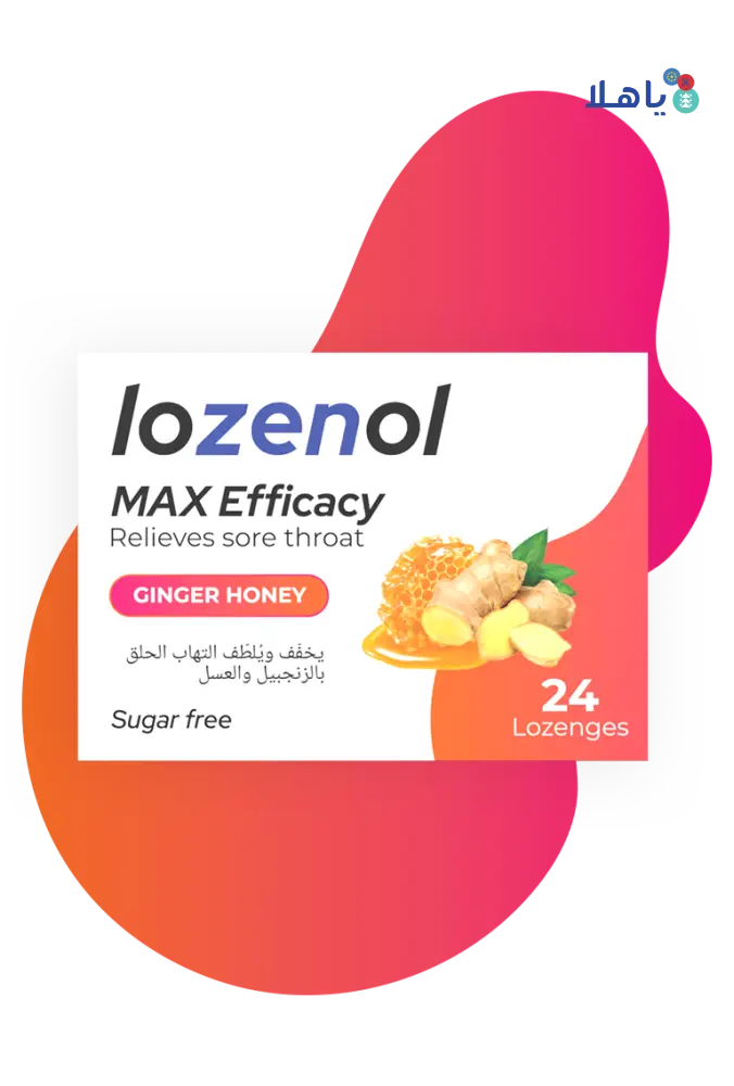 Lozenol Max Efficacy Sugar Free 24 Lozenges-Ginger Honey