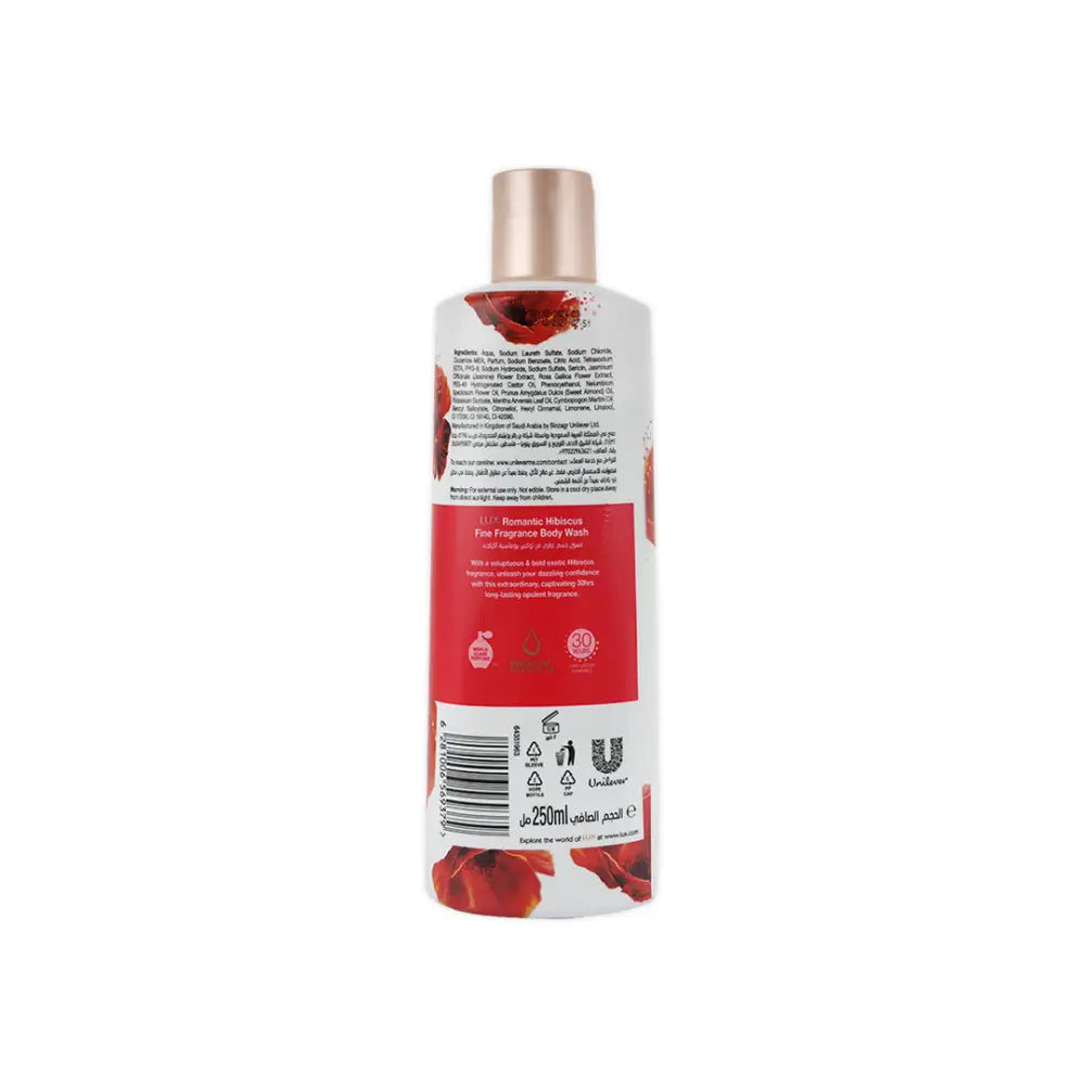 Lux Romantic Hibiscus Body Wash 250ml