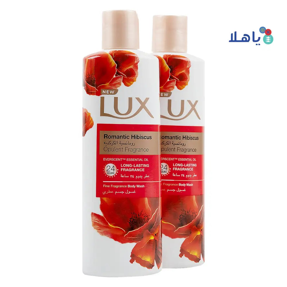 Lux Romantic Hibiscus Body Wash 2X250ml 10% Off