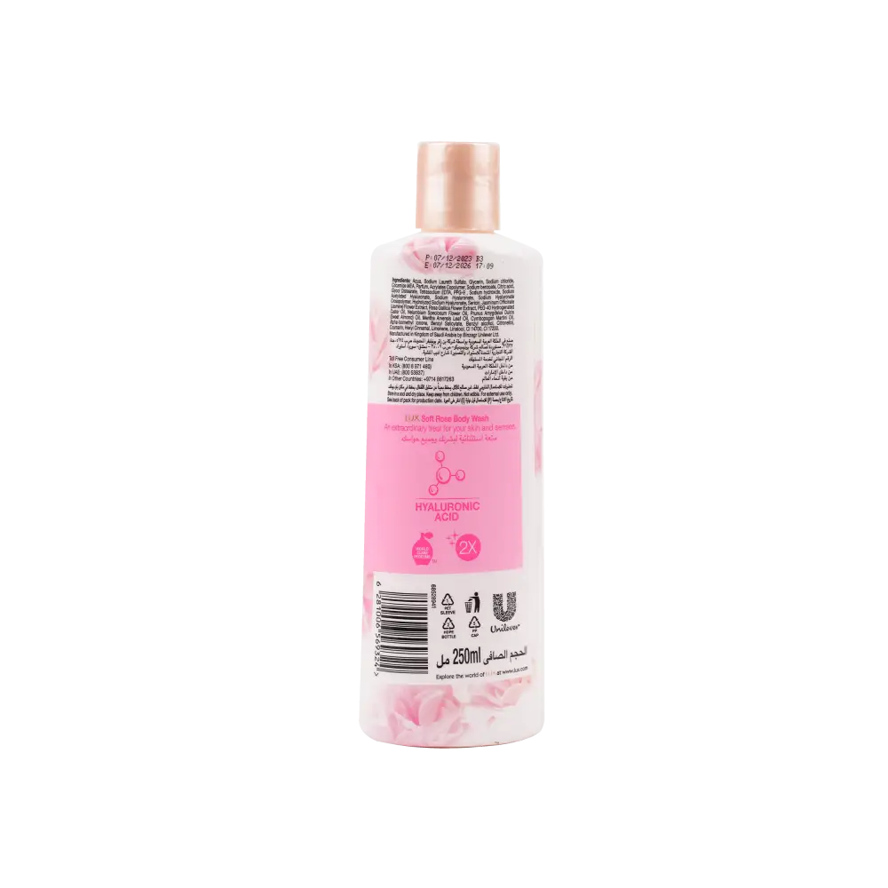 Lux Soft Rose Body Wash 250ml