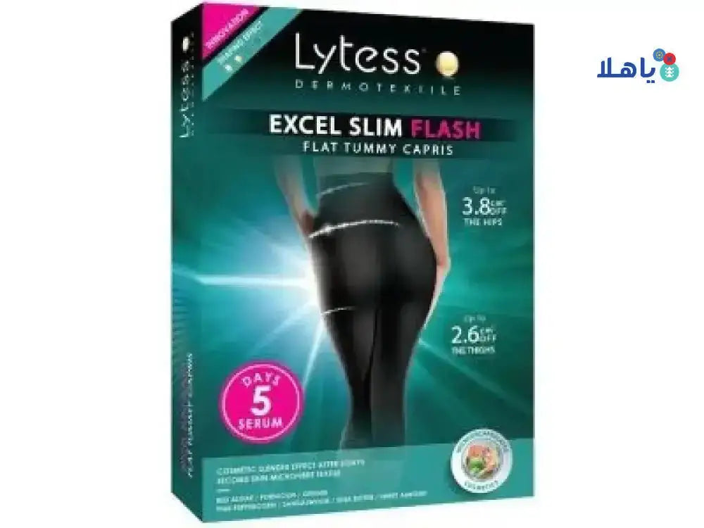 LYTESS - Lytess Capris Excel Slim Flash Black/Noir - S/M - Pharmazone - 