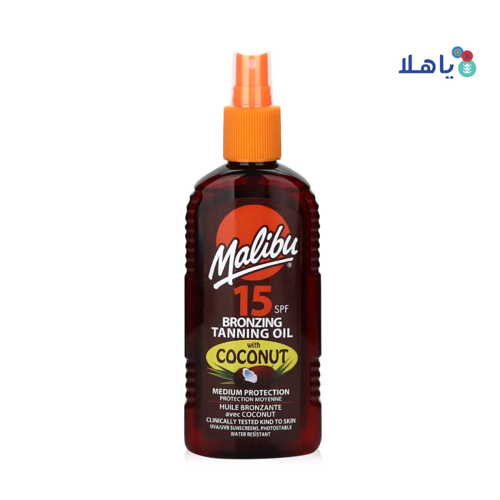 MALIBU BRONZING TANNING OIL SPF15 200ML